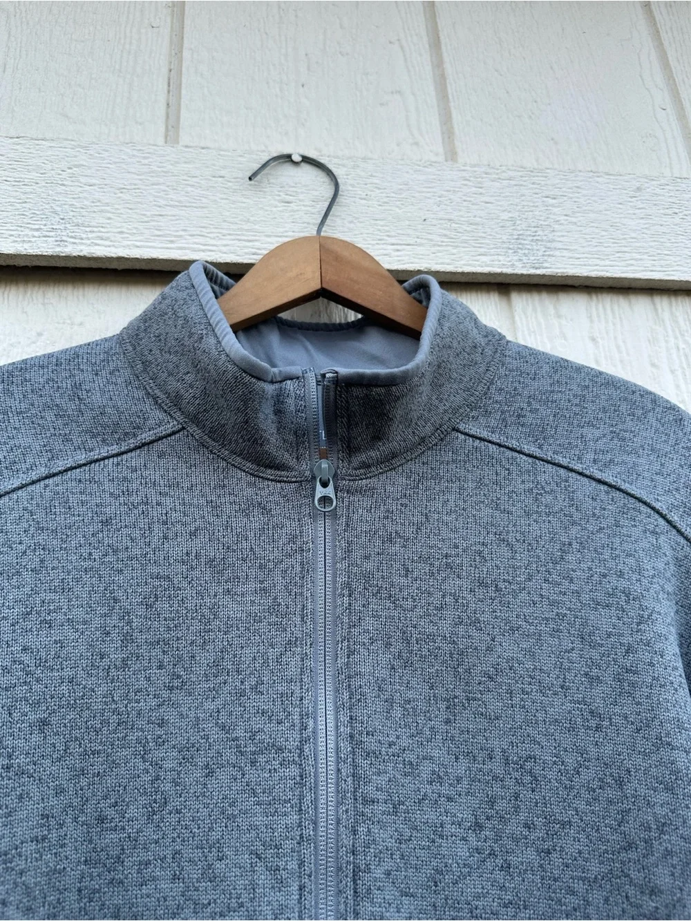 Arc'teryx Men's Covert Full Zip Fleece Knit Cardigan Jacket Size XL Gray